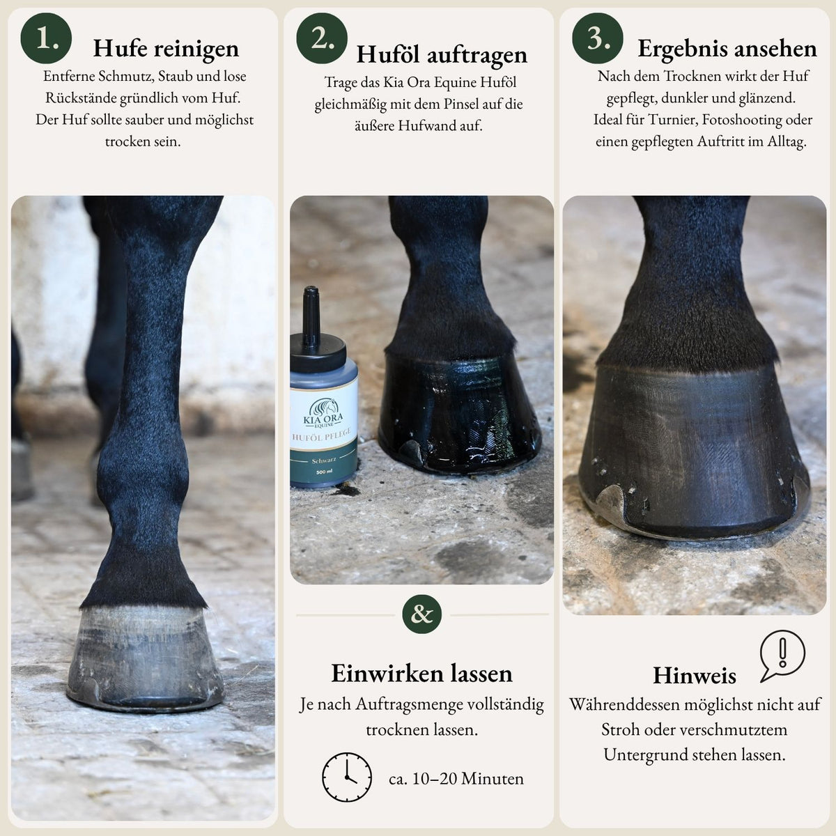 Huföl Teebaumöl Schwarz 500ml Hufpflege