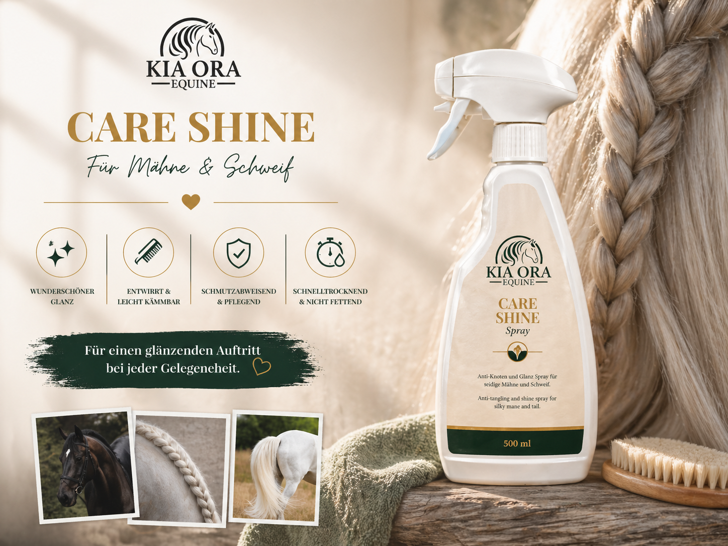 Care Shine Schweif & Mähnenspray 500ml