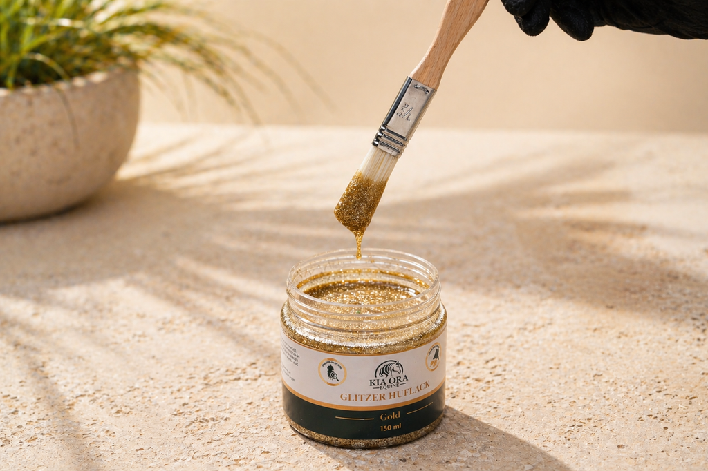 Glitzer Huflack Gold 150 ml