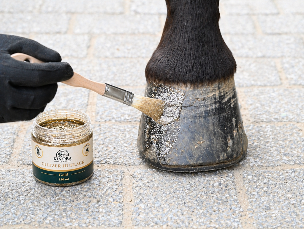 Glitzer Huflack Gold 150 ml
