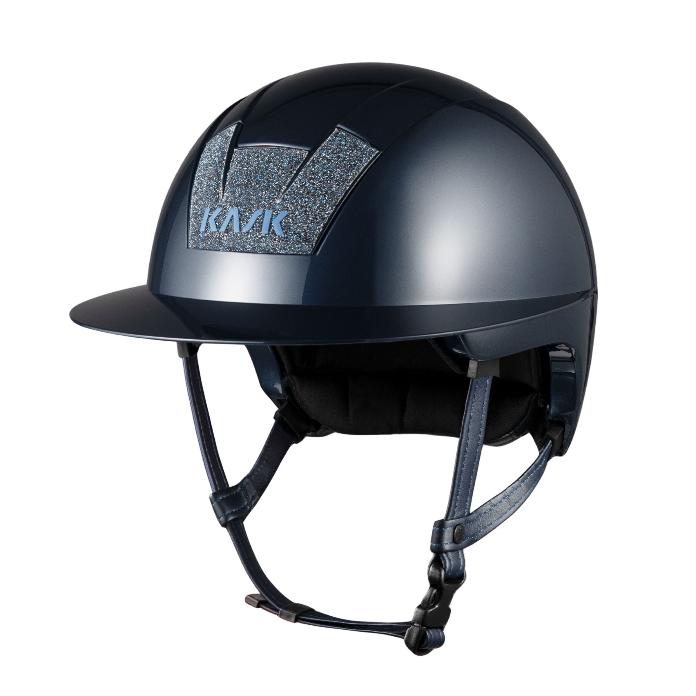 Kask Kooki Lady Reithelm Navy Shine Swarovski Carpet Gr. 56
