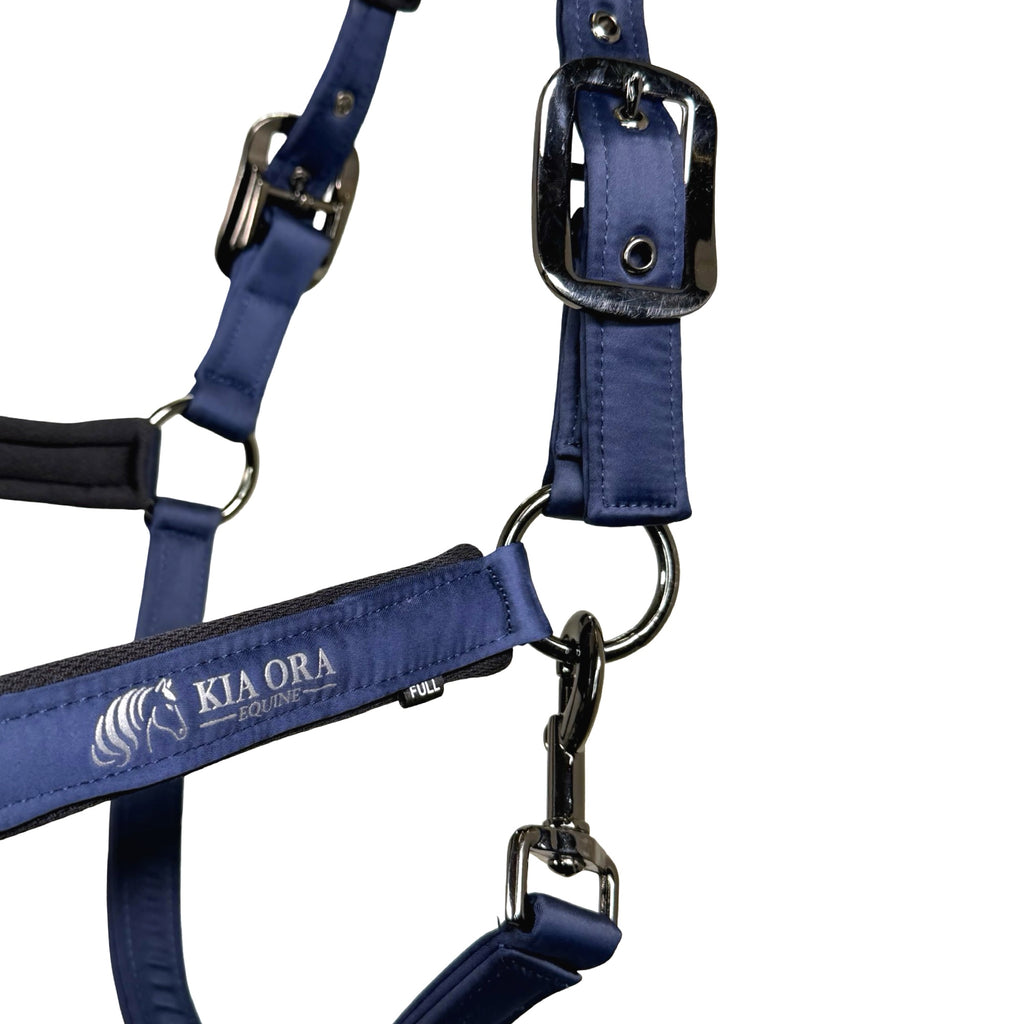 Satin Premium Halfter Marineblau