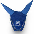 Fliegenhaube mit Glitzersteinen Marineblau