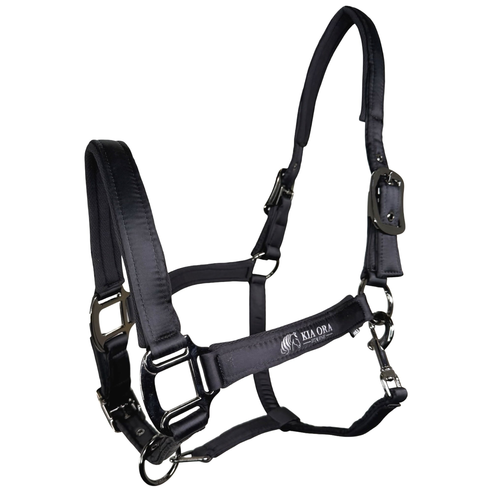 Satin Premium Halfter Pferd Schwarz