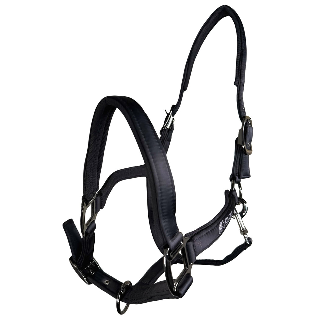 Satin Premium Halfter Pferd Schwarz