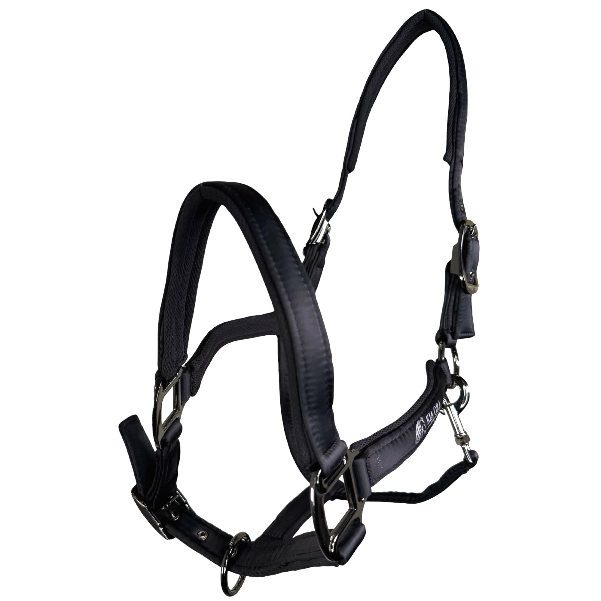 Satin Premium Halfter Pferd Schwarz
