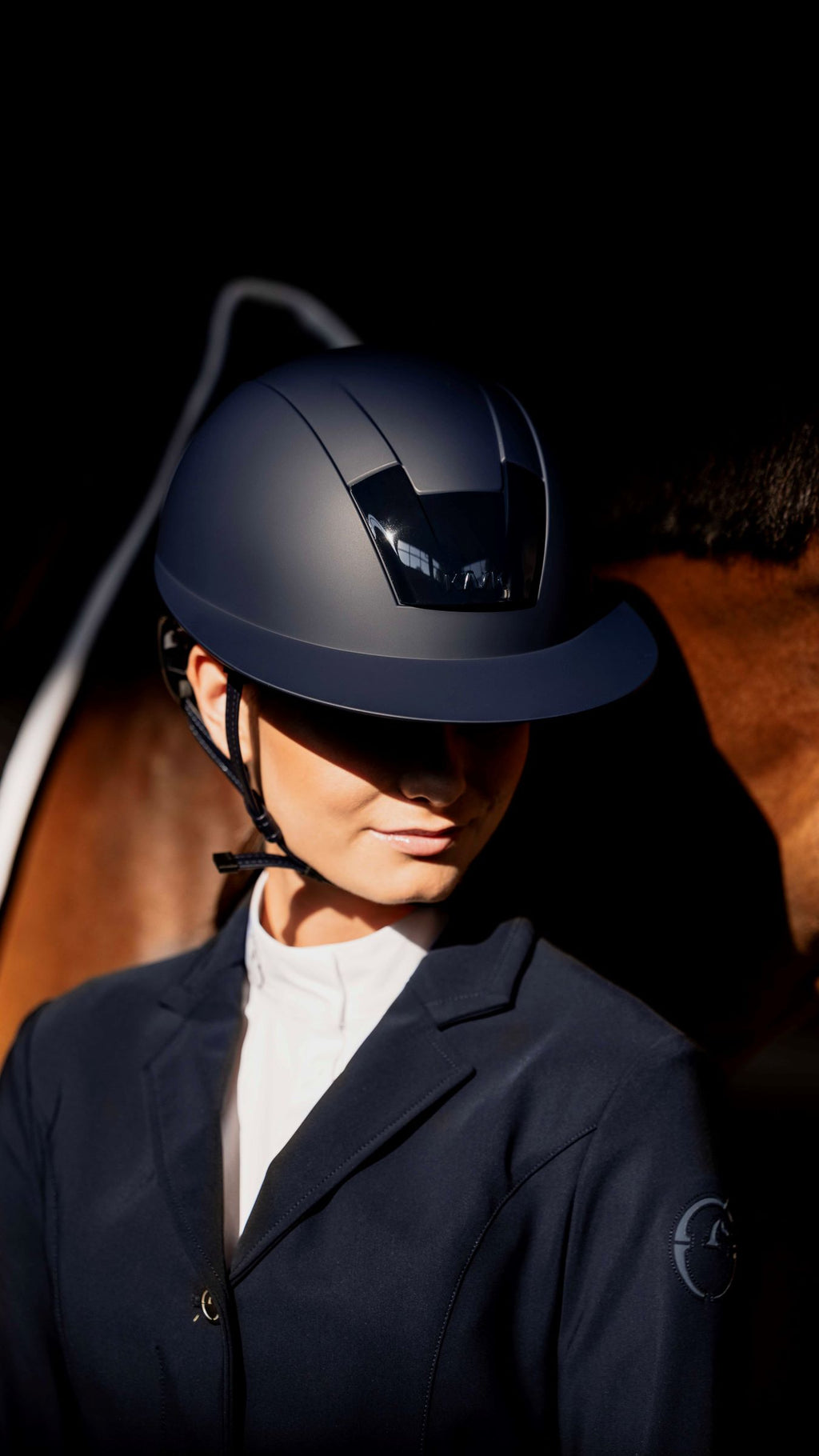 Kask Kooki Lady Reithelm Navy Matt Gr. 58