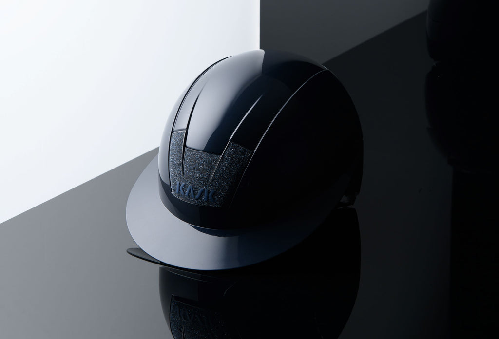 Kask Kooki Lady Reithelm Navy Shine Swarovski Carpet Gr. 56