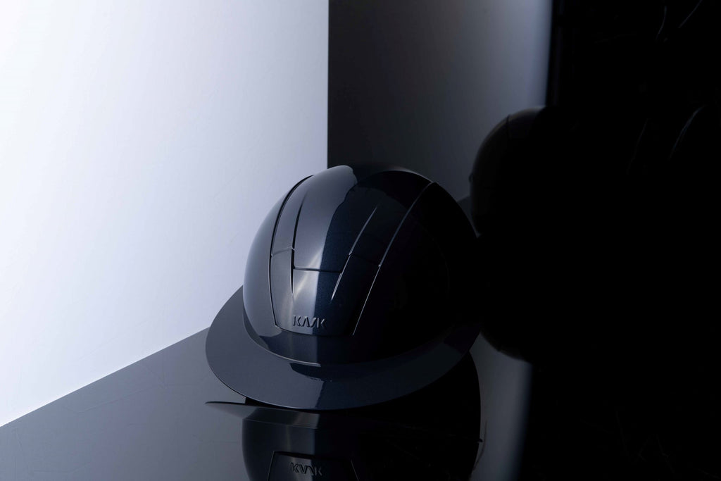 Kask Kooki Lady Reithelm Navy Shine Gr. 56
