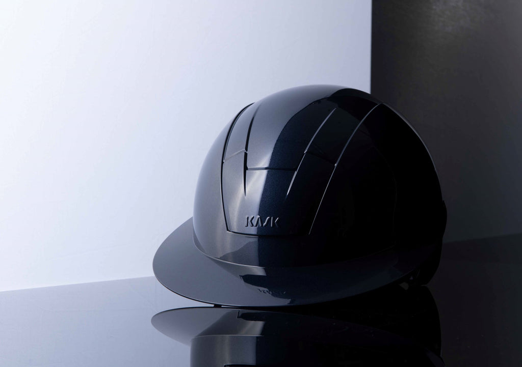 Kask Kooki Lady Reithelm Navy Shine Gr. 56